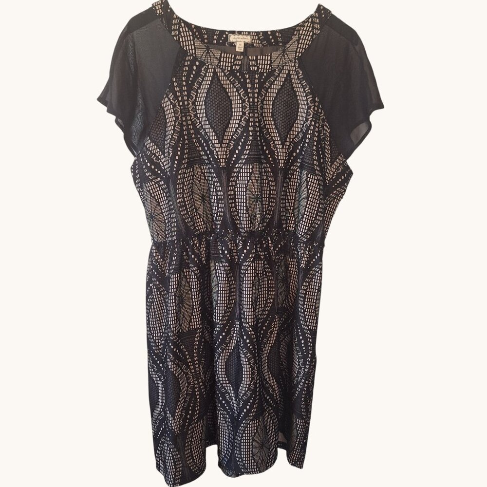 Eyeshadow Black Lace Sheer Illusion Dress Plus Size 1X Whimsigoth Bohemian